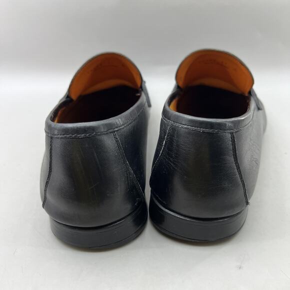 Magnanni Neiman Marcus Bit Loafers Men Size 11 Black Leather Dress Slip On Shoes main image 4